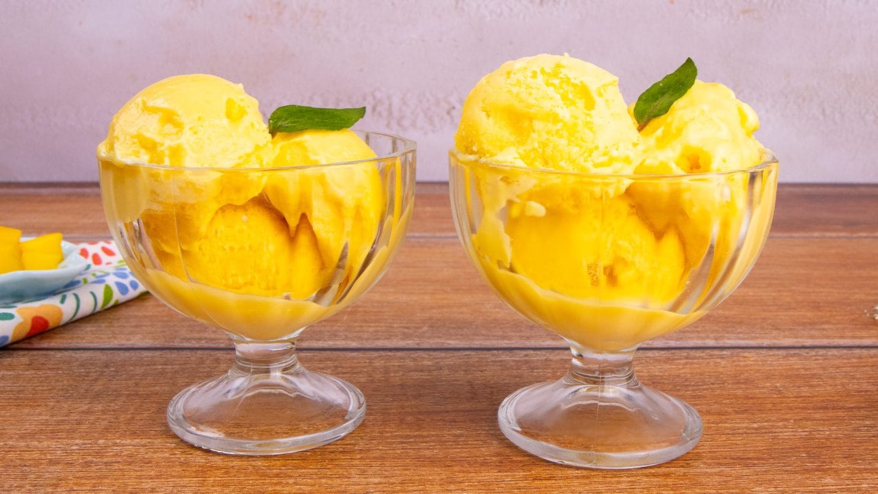 Creamy Mango Ice Cream: With or Without an Ice Cream Maker