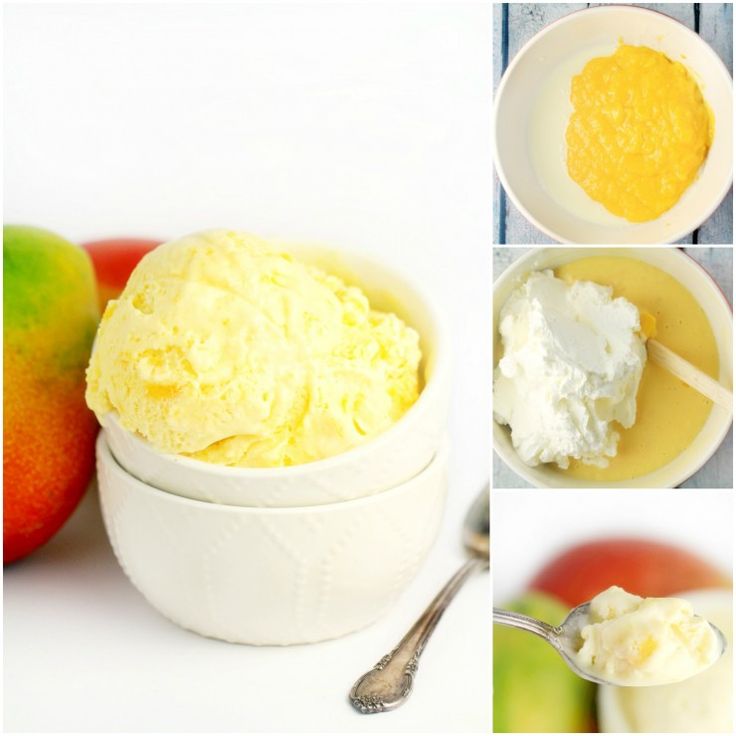 Easy No-Churn Mango Ice Cream: 3-Ingredient Summer Dessert